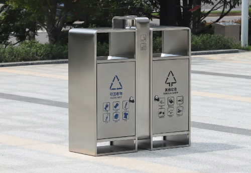 两分类不锈钢垃圾桶BH-LJT-A25