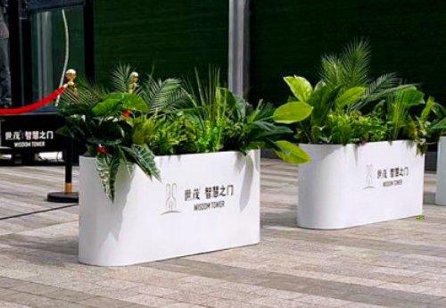 不锈钢喷塑花箱